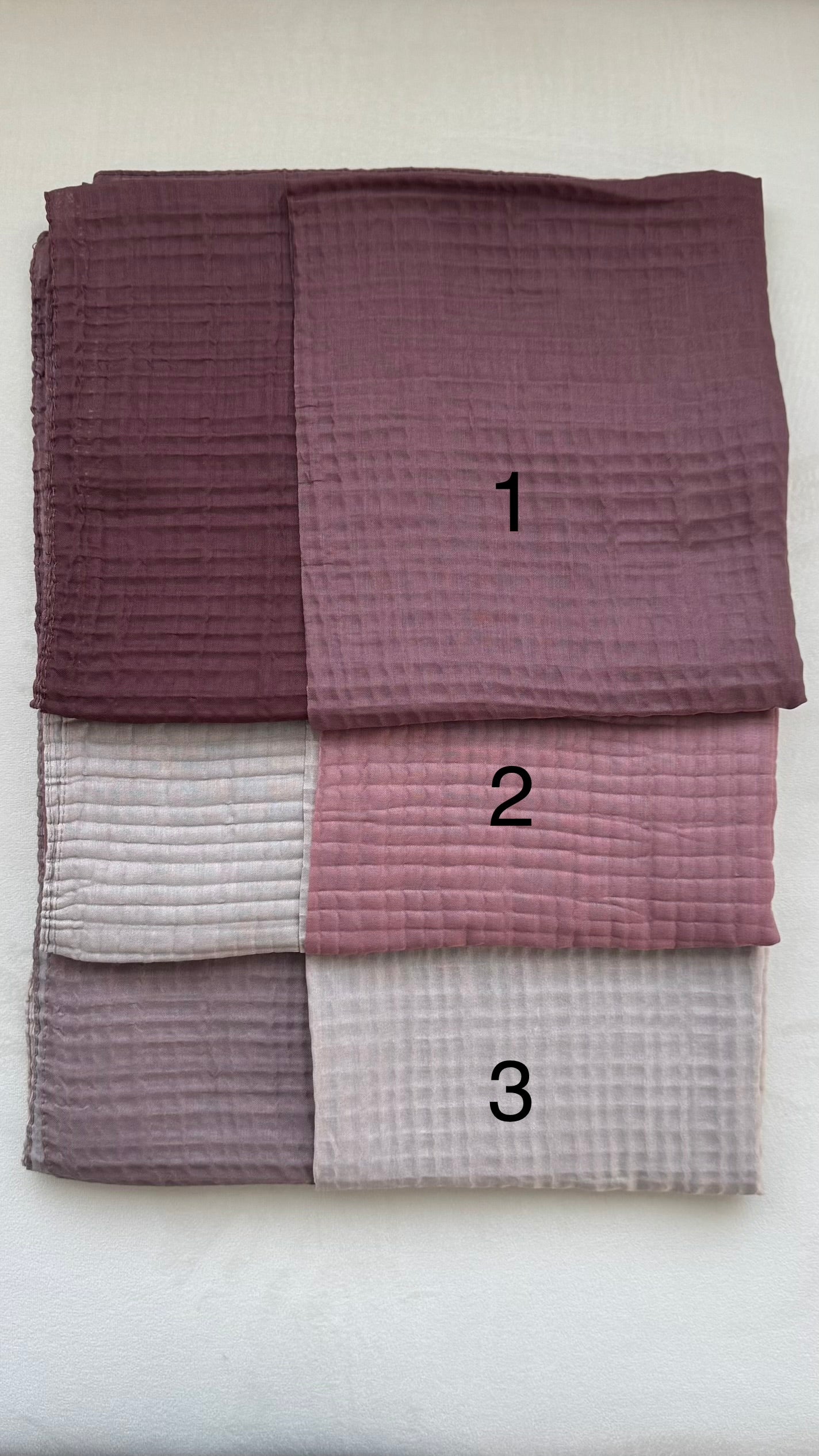 Hijab Muslin Degrade - 3 coloris